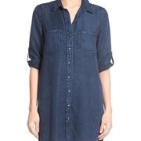 Dex Denim Shirt Dress - Picture 1 of 5